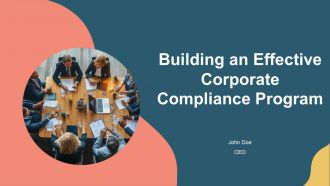 Building An Effective Corporate Compliance Program From Scratch PPT Mockup AT