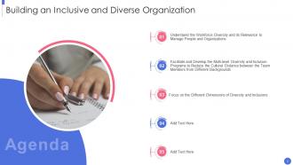 Building An Inclusive And Diverse Organization Powerpoint Presentation Slides