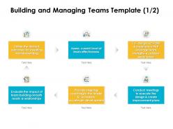 Building and managing teams development ppt powerpoint template