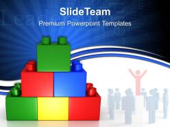 Building blocks math powerpoint templates business leadership ppt process