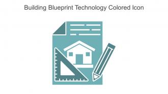 Building Blueprint Technology Colored Icon In Powerpoint Pptx Png And Editable Eps Format