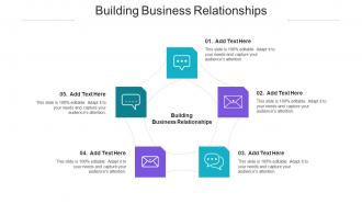 Building Business Relationships Ppt Powerpoint Presentation Icon Deck Cpb