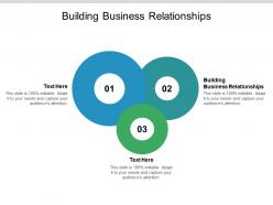 Building business relationships ppt powerpoint presentation summary tips cpb