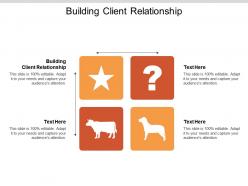 Building client relationship ppt powerpoint presentation portfolio layout cpb
