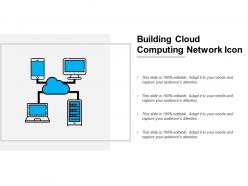 Building cloud computing network icon