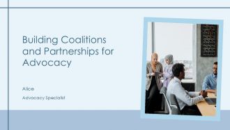 Building Coalitions And Partnerships For Advocacy PPT Guidelines AT