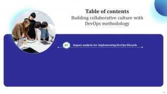 Building Collaborative Culture With Devops Methodology Powerpoint Presentation Slides Interactive Adaptable