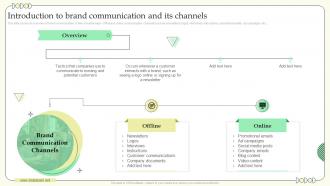 Building Communication Effective Brand Marketing Introduction To Brand Communication And Its Channels