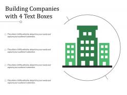 Building companies with 4 text boxes
