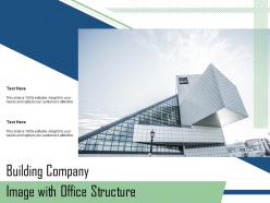 Building company image with office structure