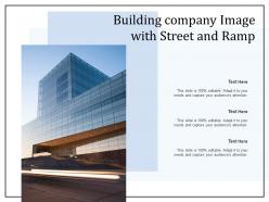 Building company image with street and ramp