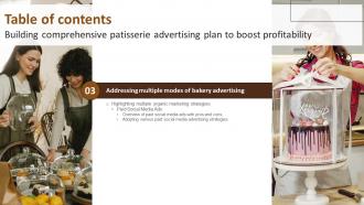 Building Comprehensive Patisserie Advertising Plan To Boost Profitability Complete Deck MKT CD V Professional Impressive