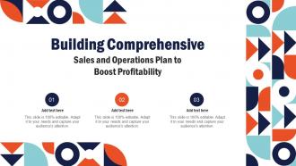 Building Comprehensive Sales Building Comprehensive Sales And Operations Mkt Ss