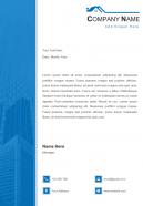 Building construction and real estate letterhead design template