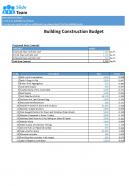 Building Construction Budget Sheet Excel Spreadsheet Worksheet Xlcsv