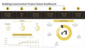 Building Construction Project Status Dashboard