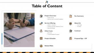 Building Construction Proposal Powerpoint Presentation Slides