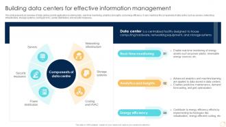 Building Data Centers For Effective Information Management Enabling Growth Centric DT SS
