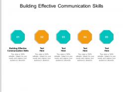 Building effective communication skills ppt powerpoint infographics influencers cpb