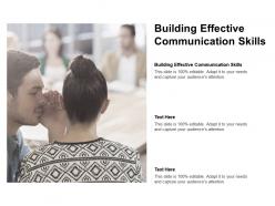 Building effective communication skills ppt powerpoint presentation inspiration ideas cpb