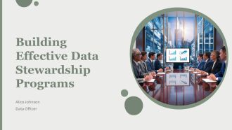 Building Effective Data Stewardship Programs PPT Information AT