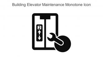 Building Elevator Maintenance Monotone Icon In Powerpoint Pptx Png And Editable Eps Format