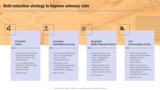 Building Financial Resilience Debt Reduction Strategy To Improve Solvency Ratio MKT SS V