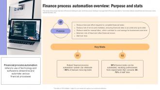 Building Financial Resilience Finance Process Automation Overview Purpose And Stats MKT SS V
