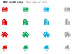 Building for sale apartment home shower ppt icons graphics