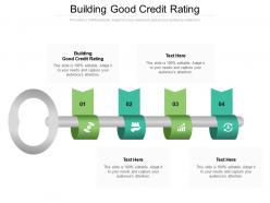 Building good credit rating ppt powerpoint presentation model background image cpb