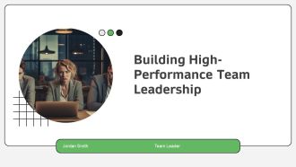 Building High Performance Team Leadership PPT Presentation AT