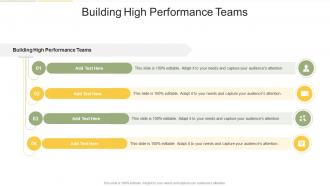 Building High Performance Teams In Powerpoint And Google Slides Cpb