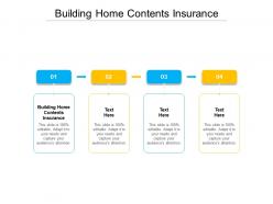 Building home contents insurance ppt powerpoint presentation ideas mockup cpb