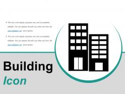 Building icons ppt design