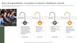 Building Ideal Distribution Network Roles And Responsibilities Of Members In Intensive Distribution