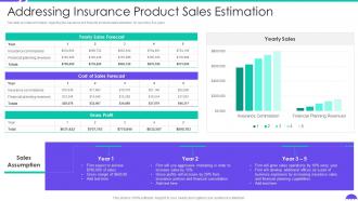 Building Insurance Agency Business Plan Addressing Insurance Product Sales Estimation