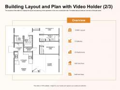 Building layout and plan with video holder m1179 ppt powerpoint presentation summary samples