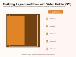 Building layout and plan with video holder m1180 ppt powerpoint presentation infographic template gallery