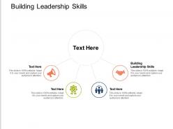 Building leadership skills ppt powerpoint presentation ideas aids cpb