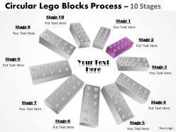 Building lego process 10 stages