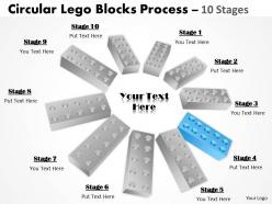 Building lego process 10 stages