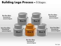 Building lego process 5 stages 5