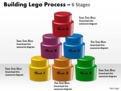Building lego process 6 stages 3