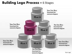 Building lego process 6 stages 3