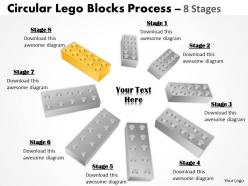 Building lego process 8 stages