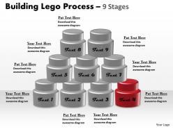 Building lego process 9 stages 4