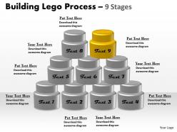 Building lego process 9 stages 4