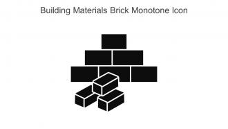 Building Materials Brick Monotone Icon In Powerpoint Pptx Png And Editable Eps Format