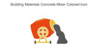 Building Materials Concrete Mixer Colored Icon In Powerpoint Pptx Png And Editable Eps Format