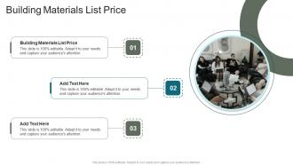 Building Materials List Price In Powerpoint And Google Slides Cpb